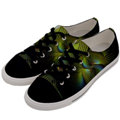 Fractal Abstract Design Fractal Art Men s Low Top Canvas Sneakers