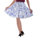 Blockchain Cryptography A-line Skater Skirt View2