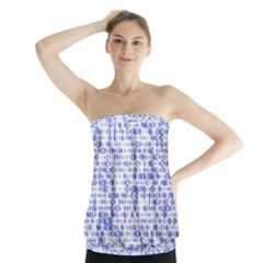 Blockchain Cryptography Strapless Top by Pakrebo