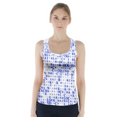 Blockchain Cryptography Racer Back Sports Top by Pakrebo