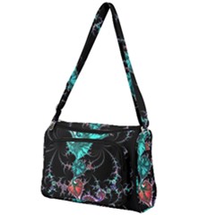 Fractal Colorful Abstract Aesthetic Front Pocket Crossbody Bag by Pakrebo