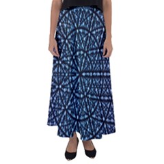 Blockchain Cryptography Flared Maxi Skirt