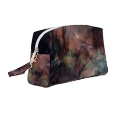 Abstract Fractal Digital Backdrop Wristlet Pouch Bag (medium) by Pakrebo