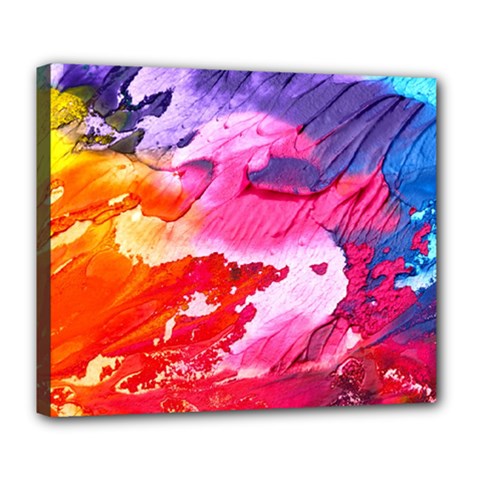 Abstract Art Background Paint Deluxe Canvas 24  X 20  (stretched)