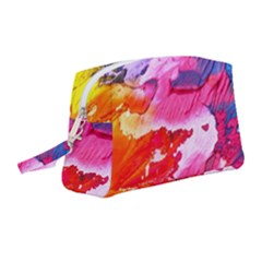 Abstract Art Background Paint Wristlet Pouch Bag (medium) by Pakrebo