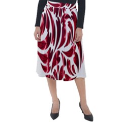 Abstract Geometric Art Fractal Classic Velour Midi Skirt  by Pakrebo