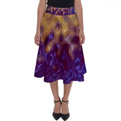Fractal Rendering Background Perfect Length Midi Skirt
