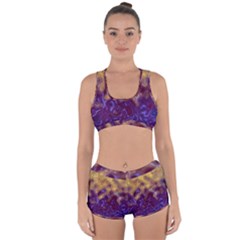 Fractal Rendering Background Racerback Boyleg Bikini Set