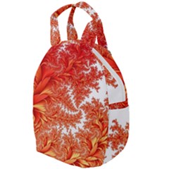 Flora Flowers Background Leaf Travel Backpacks by Pakrebo