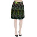 Fractal Intensive Green Olive Pleated Skirt View1