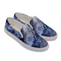 Mountains Moon Earth Space Women s Canvas Slip Ons View3