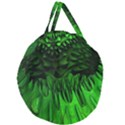 Fractal Rendering Background Green Giant Round Zipper Tote View1