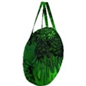 Fractal Rendering Background Green Giant Round Zipper Tote View3