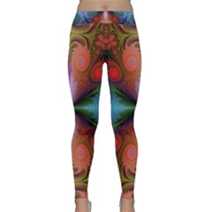 Fractal Fractal Background Design Classic Yoga Leggings by Pakrebo