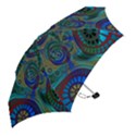 Fractal Abstract Line Wave Design Mini Folding Umbrellas View2