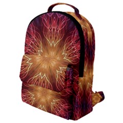 Fractal Abstract Artistic Flap Pocket Backpack (Small)