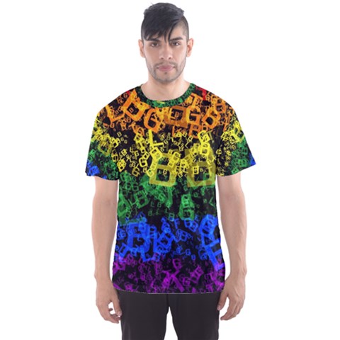 Lgbt Pride Rainbow Gay Lesbian Men s Sports Mesh Tee by Pakrebo