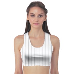 Bright Linear Abstract Print Sports Bra by dflcprintsclothing