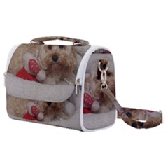 Cockapoo In Dog s Bed Satchel Shoulder Bag