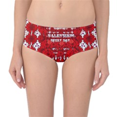 Happy Valentines Every Day Mid-waist Bikini Bottoms by pepitasart