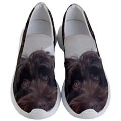 Laying In Dog Bed Women s Lightweight Slip Ons by pauchesstore