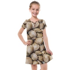 Shellfishs Photo Print Pattern Kids  Cross Web Dress by dflcprintsclothing