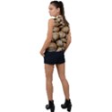 Shellfishs Photo Print Pattern Sleeveless Chiffon Button Shirt View2