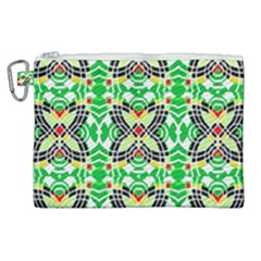 Modern Vintage Butterfly Geometric Canvas Cosmetic Bag (xl)