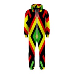 Reggae Vintage Geometric Vibrations Hooded Jumpsuit (kids) by beautyskulls