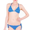 Stunning Luminous Blue Micropattern Magic Classic Bikini Set View1