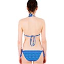 Stunning Luminous Blue Micropattern Magic Classic Bikini Set View2