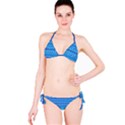 Stunning Luminous Blue Micropattern Magic Classic Bikini Set View3