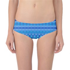 Stunning Luminous Blue Micropattern Magic Classic Bikini Bottoms by beautyskulls