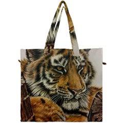 Tiger Cub  Canvas Travel Bag