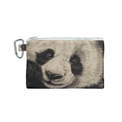 Giant Panda Canvas Cosmetic Bag (small) by ArtByThree