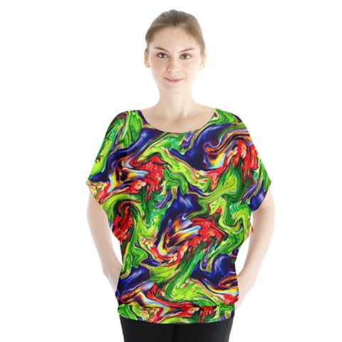 Ml 129 Batwing Chiffon Blouse by ArtworkByPatrick