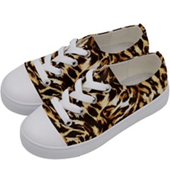 Luxury Animal Print Kids  Low Top Canvas Sneakers