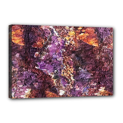 Colorful Rusty Abstract Print Canvas 18  X 12  (stretched) by dflcprintsclothing