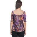 Colorful Rusty Abstract Print Cutout Shoulder Tee View2