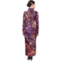 Colorful Rusty Abstract Print Turtleneck Maxi Dress View2