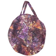 Colorful Rusty Abstract Print Giant Round Zipper Tote by dflcprintsclothing