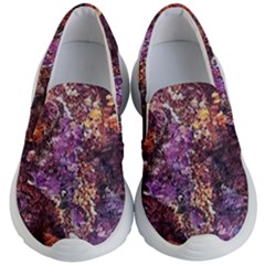 Colorful Rusty Abstract Print Kids  Lightweight Slip Ons by dflcprintsclothing