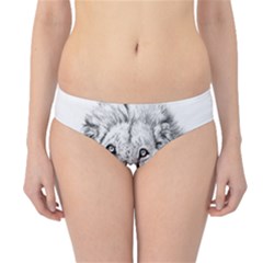 Lion Wildlife Art And Illustration Pencil Hipster Bikini Bottoms by Sudhe