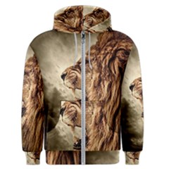 Roaring Lion Men s Zipper Hoodie by Sudhe