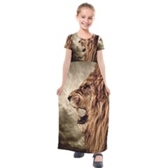Roaring Lion Kids  Short Sleeve Maxi Dress by Sudhe