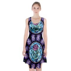 Cathedral Rosette Stained Glass Beauty And The Beast Racerback Midi Dress by Sudhe