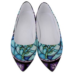 Cathedral Rosette Stained Glass Beauty And The Beast Women s Low Heels