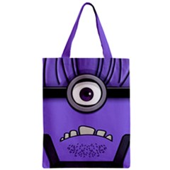 Evil Purple Zipper Classic Tote Bag by Sudhe
