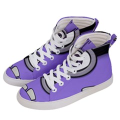 Evil Purple Men s Hi-top Skate Sneakers by Sudhe