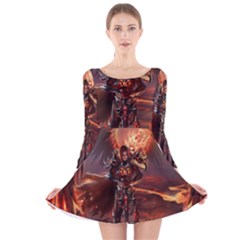 Fantasy Art Fire Heroes Heroes Of Might And Magic Heroes Of Might And Magic Vi Knights Magic Repost Long Sleeve Velvet Skater Dress by Sudhe